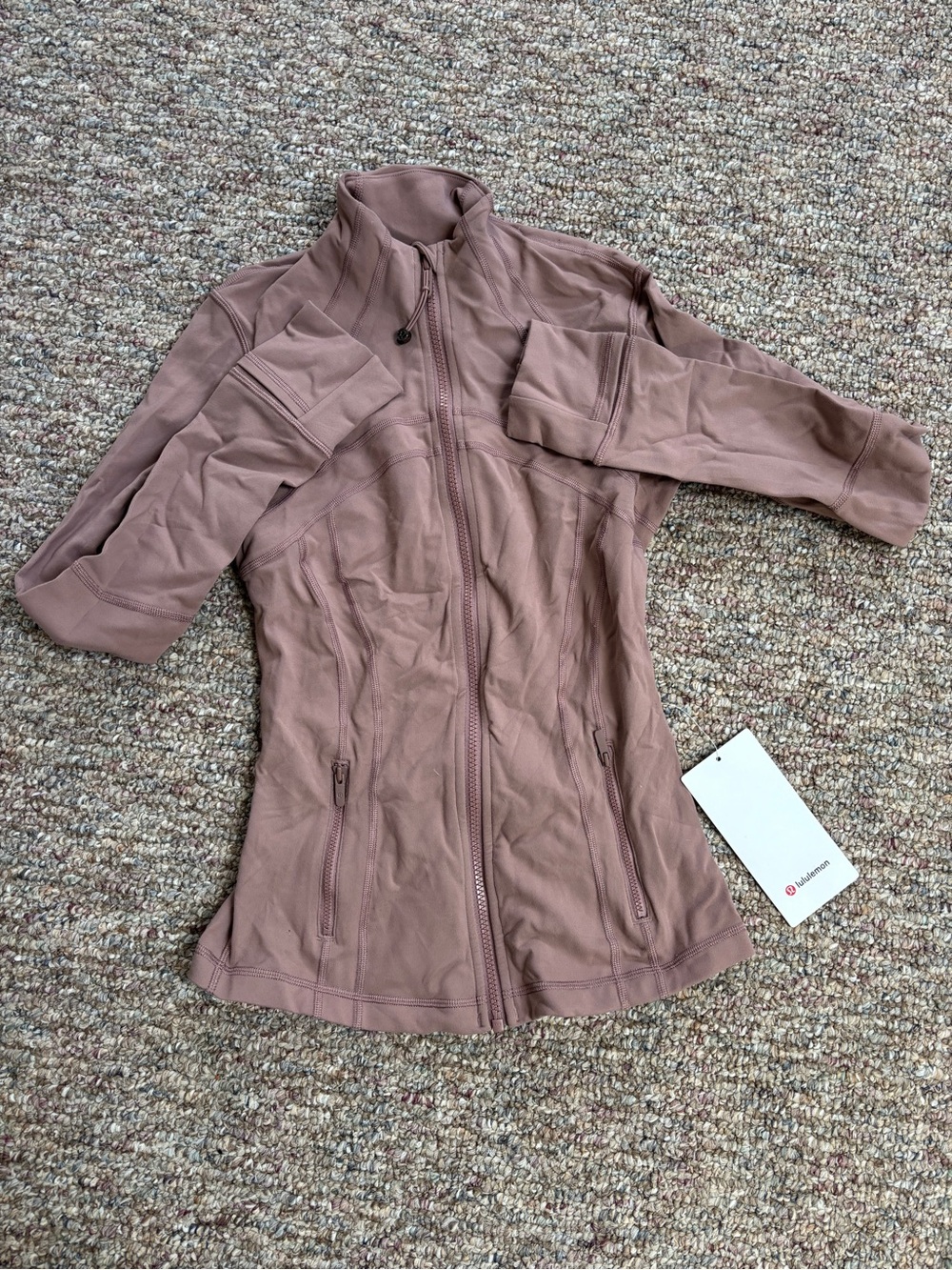 lululemon athletica Rose-Mauve Zip Utility Jacket